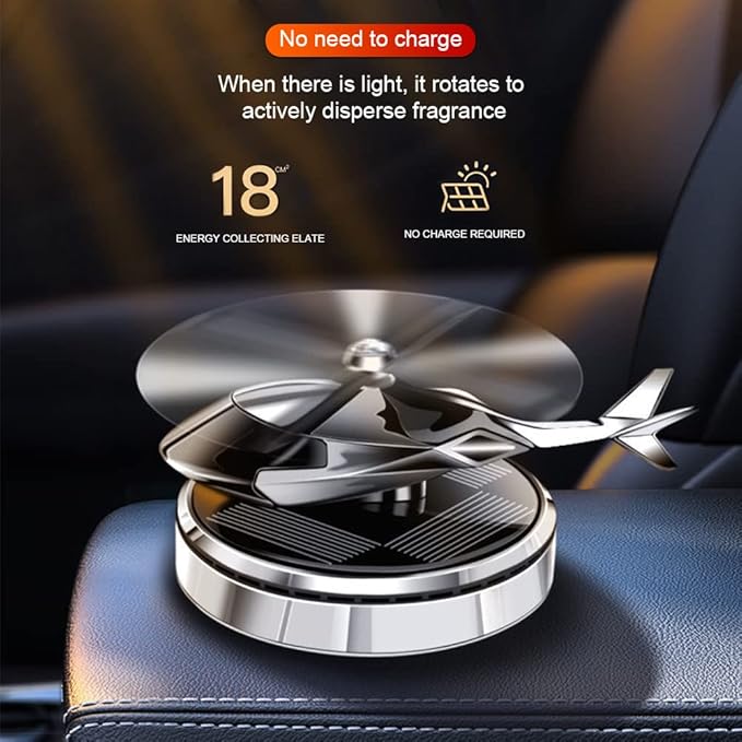 Solar-Powered Helicopter Car Air Freshener