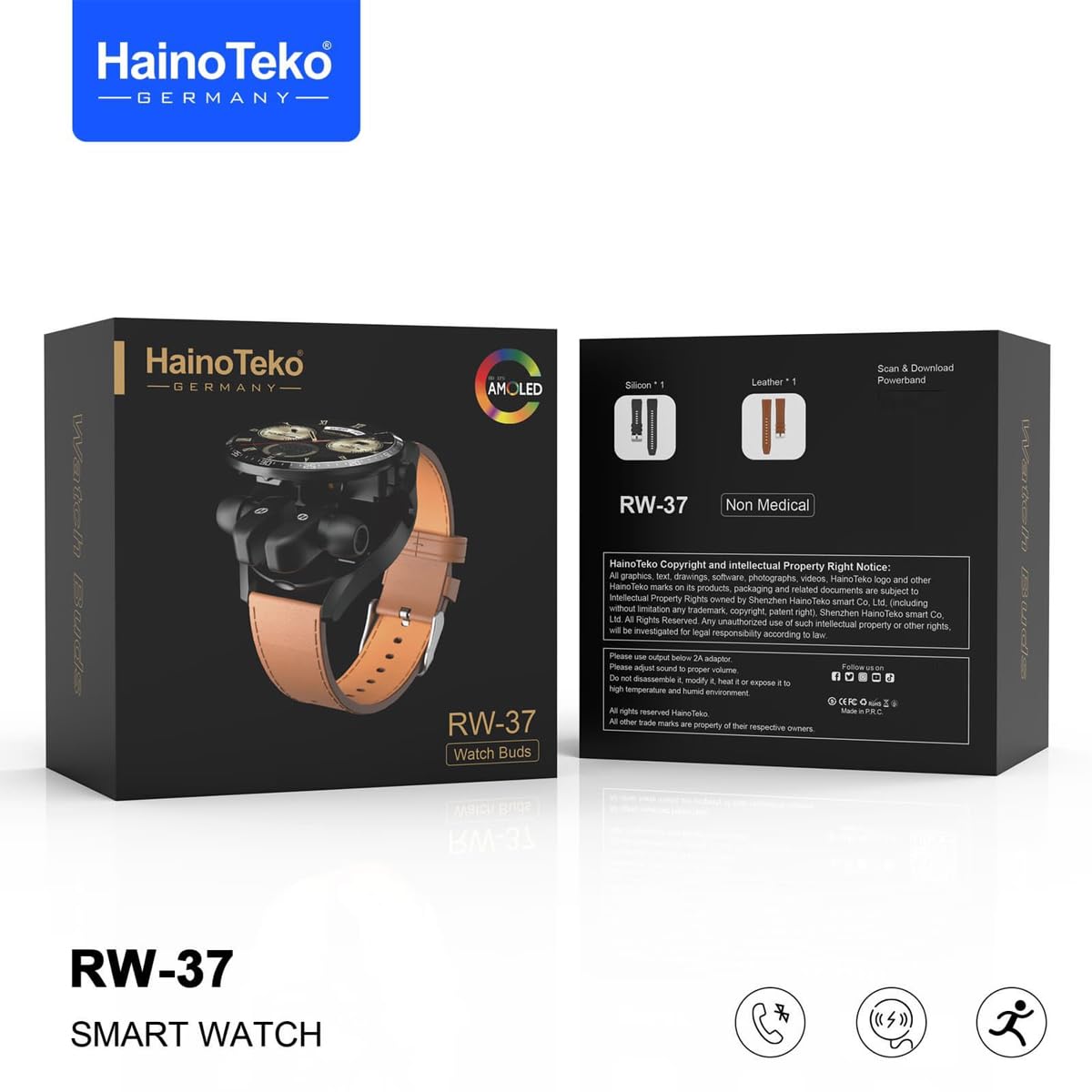 Hanio Teko RW37 Smart Watch & Earbuds