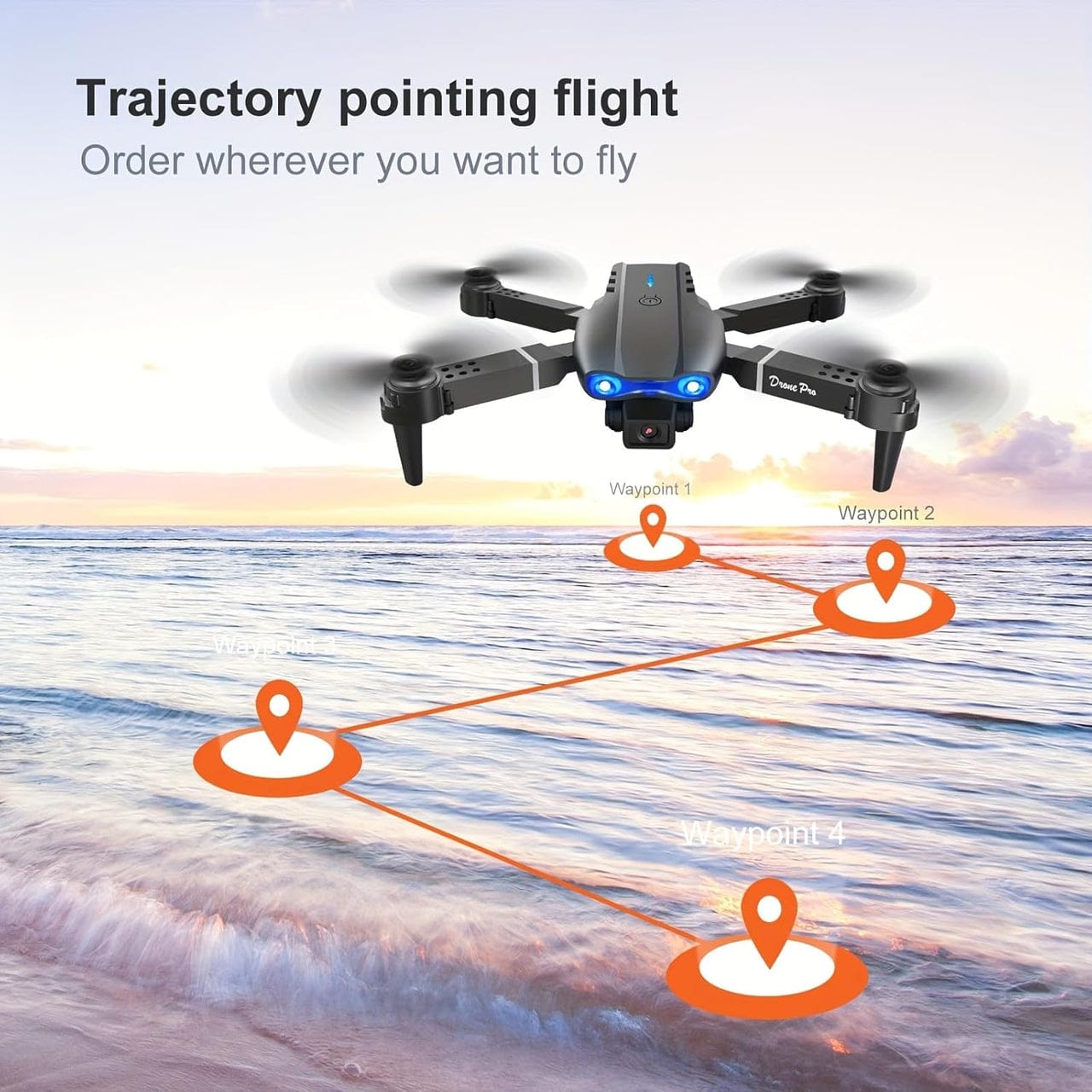 E99 Pro 8K Drone – Dual Camera, 5G GPS & Dual Battery – طائرة الدرون E99